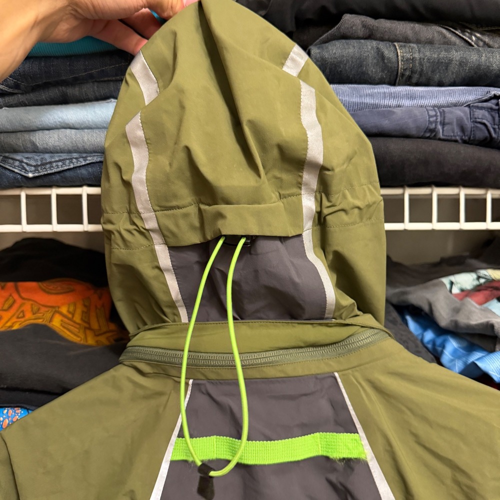 Bass Pro Shops Jacket Mens M Green Guidewear Gore-Tex Fishing Rain Parka Hooded - Picture 16 of 16